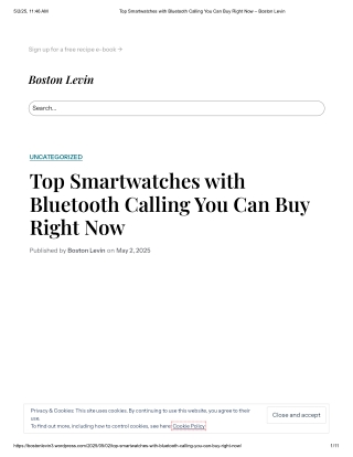 Top Smartwatches with Bluetooth Calling You Can Buy Right Now – Boston Levin