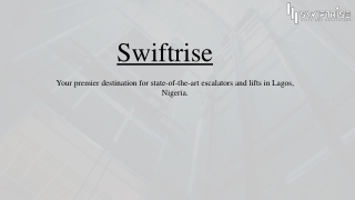 High-Performance Commercial Lifts in Nigeria