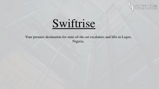Professional Escalator Services in Nigeria