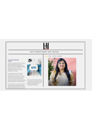 Dr. Jytoti Bandi Shares Key Tips to Prevent Urinary Tract Infections (UTIs) in Women_Best IVF specialist in HSR Layout
