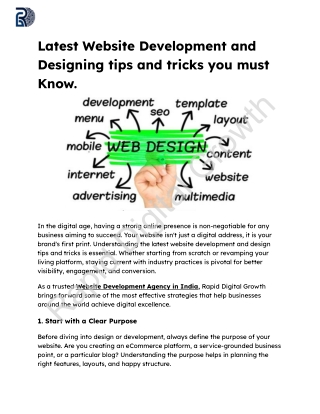 _Latest Website Development and Designing tips and tricks you must Know