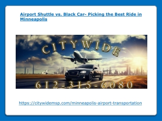 Airport Shuttle vs. Black Car- Picking the Best Ride in Minneapolis