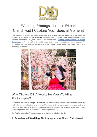 Wedding Photographers in Pimpri Chinchwad | Capture Your Special Momemt