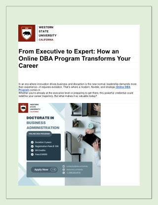 from executive to expert how an online