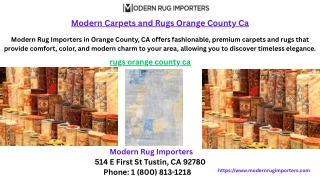 Modern Carpets and Rugs Orange County Ca