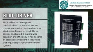 BLDC driver: The Core of Modern Motion Control and Power Supply Solutions