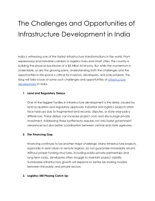 the challenges and opportunities