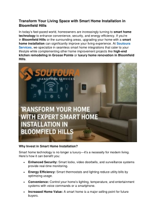 transform your living space with smart home