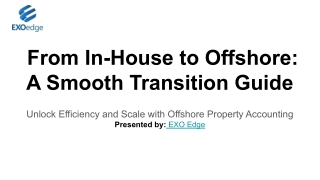 from in house to offshore a smooth transition