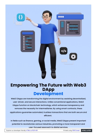 Empowering The Future with Web3 DApp Development