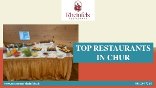 TOP RESTAURANTS IN CHUR