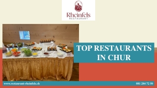 TOP RESTAURANTS IN CHUR