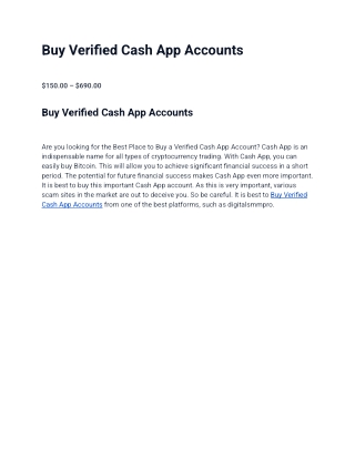Buy Verified Cash App Accounts