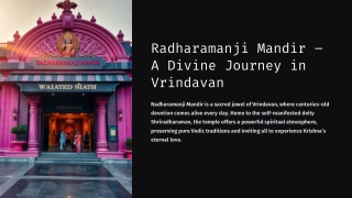 Radharamanji-Mandir