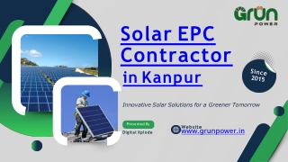 Top Solar EPC Contractor in Kanpur: Complete Solar Solutions
