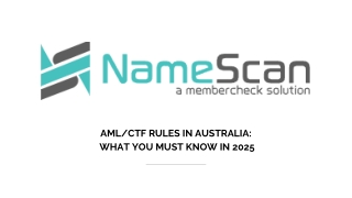 AMLCTF Rules in Australia What You Must Know in 2025