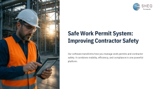 Safe Work Permit System Software for Contractor Safety