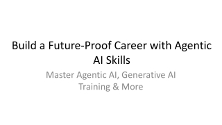 Build a Future-Proof Career with Agentic AI Skills