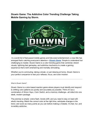 Diuwin Game_ The Addictive Color Trending Challenge Taking Mobile Gaming by Storm (2)