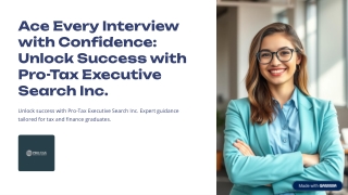 Tax Interview Coaching| Professional Interview Coaching for Graduates