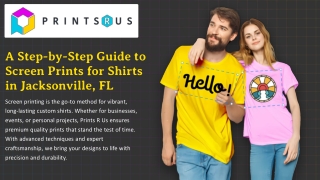 Custom Screen Printing in Jacksonville FL - Fast T-Shirt Turnaround & Bold Desig