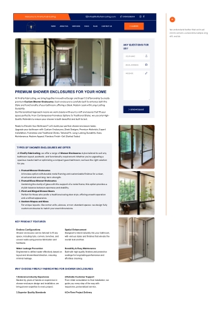 FireFly Fabricating | Custom Shower Enclosures with Framed Glass Options