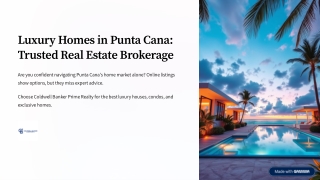 Luxury Homes in Punta Cana| Trusted Real Estate Brokerage Firm| Homes for Sale