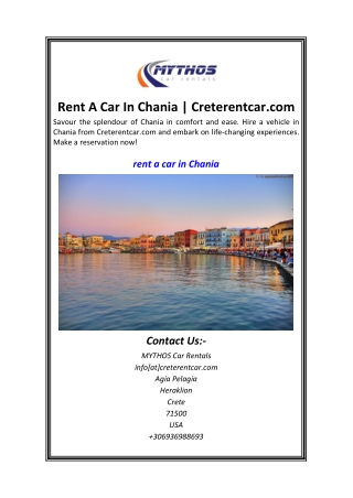 Rent A Car In Chania  Creterentcar.com