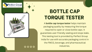 bottle cap torque tester