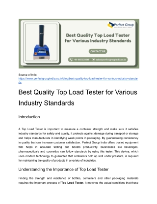 source of info https www perfectgroupindia