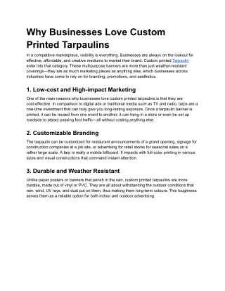 Why Businesses Love Custom