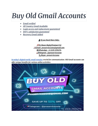 buy old gmail accounts