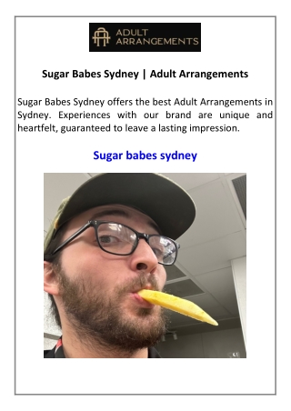Sugar Babes Sydney  Adult Arrangements