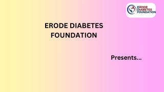 erode diabetes foundation