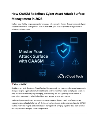 how caasm redefines cyber asset attack surface