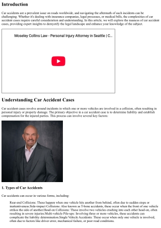 Demystifying Car Accident Cases: Expert Insights