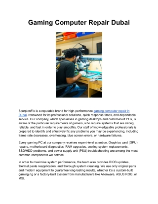 Gaming Computer Repair Dubai (1)