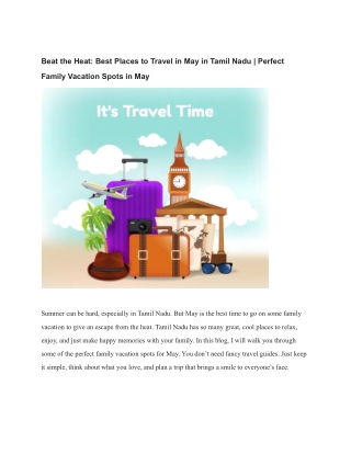 Beat the Heat_ Best Places to Travel in May in Tamil Nadu _ Perfect Family Vacation Spots in May (1)