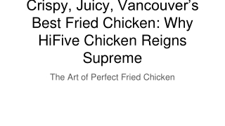 _HiFive Chicken Reigns Supreme