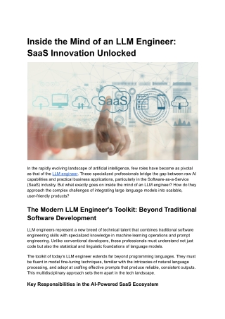 Inside the Mind of an LLM Engineer_ SaaS Innovation Unlocked