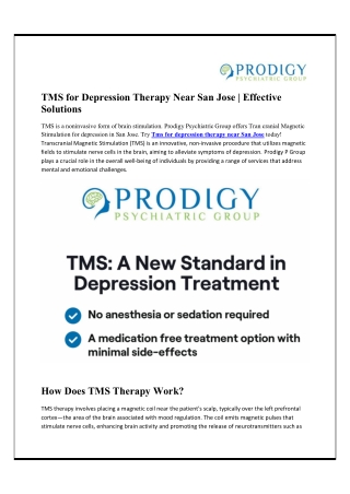 TMS for Depression Therapy Near San Jose | Effective Solutions
