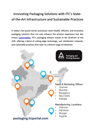 innovating packaging solutions with itc s state
