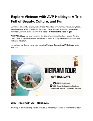 Vietnam Tour Package
