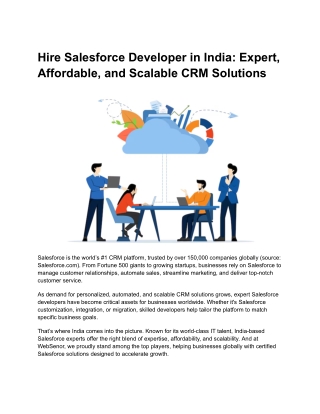 hire salesforce developer in india expert