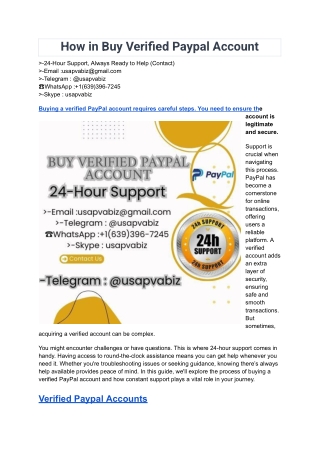 how in buy verified paypal account