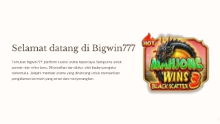 selamat datang di bigwin777