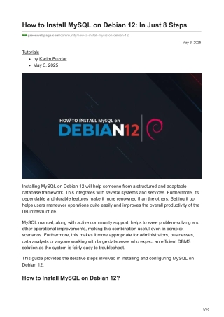 How to Install MySQL on Debian 12 In Just 8 Steps