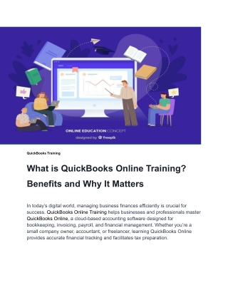 What is QuickBooks Online Training_ Benefits and Why It Matters