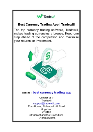 Best Currency Trading App  Tradewill