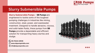 Slurry Submersible Pumps